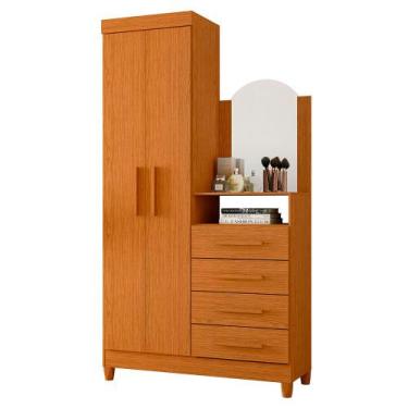 Imagem de Cômoda Capri com Cabideiro e Espelho Albatroz, Cinamomo
