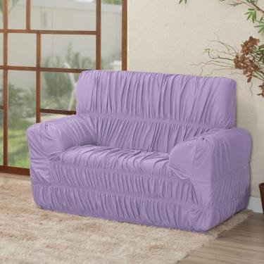 Imagem de Capa De Sofá 2 Lugares Avulsa Elasticada Malha Gel - Nalu Casa e Decor