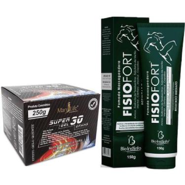 Imagem de Kit 5 Super Gel 30 Ervas 250g + 5 Pomada FisioFort 150g - Bio Instinto