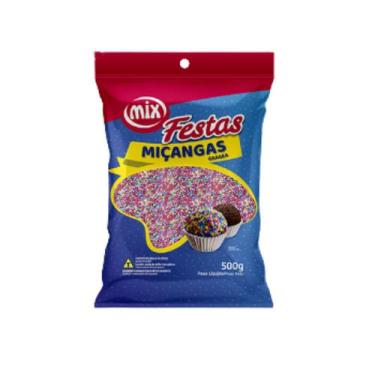 Imagem de Confeito Miçanga Granulado Brigadeiro Varias Cores 500g - Mix, Candy