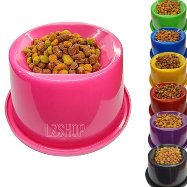 Imagem de Kit 2 Comedouro Gato Alto Elevado Postura Correta Para Gatos Bebedouro