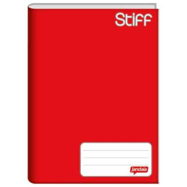 Imagem de Caderno Brochura 1/4 Stiff Vermelho 48 Folhas Jandaia