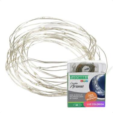 Imagem de Fio de Luz Fada Cordão De Led 5m 50 Leds a Pilha Taschibra, Colorida