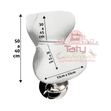 Imagem de Capa para Banqueta SLIM - TATY CAPAS E CONFECÇÕES, Branco