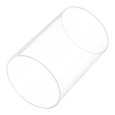 Imagem de Rebower Tubo rígido de plástico transparente de 10 cm 76 mm x 80 mm (3" x 3,125") tubo de acrílico redondo de policarbonato, [para encanamento, hidráulica, aquário, faça você mesmo]