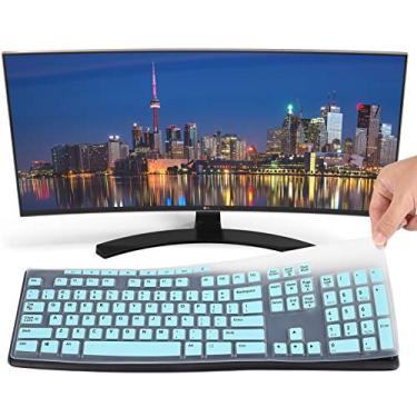 Imagem de KeyCover - Capa de teclado ultrafina compatível com teclado Logitech K200 K260 K270 MK200 MK260 MK270 MK275 - Mint