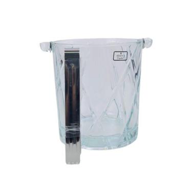 Imagem de Balde de Gelo Forest para Bebidas em Cristal 1L com Pinça Alça - FULL 