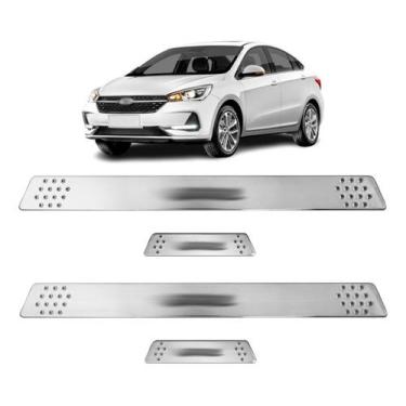 Imagem de Soleira para Porta Lateral Tuning Esportiva para carros 4 Portas (ABS)