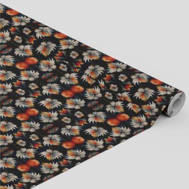 Imagem de Tecido Oxford Estampado Flores oriental aquarela - 1,40m - Core Decore