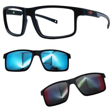 Imagem de Oculos Mormaii 6127 Swap 5 APJ Com 2 Clipons Azul e Red, Azul, Red