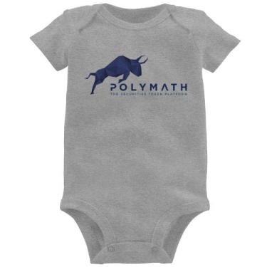 Imagem de Body Bebê Polymath The Securities Token Platform - Foca na Moda, Cinza