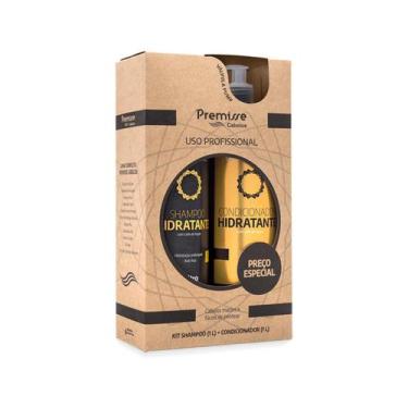 Imagem de Kit Shampoo 1L Com Condicionador 1L Hidratante - Premisse - Proline