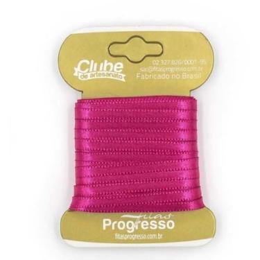 Imagem de Fita em Cetim - Cor 303 Pink - 10 m x 4 mm - 1 unidade - Fitas Progres