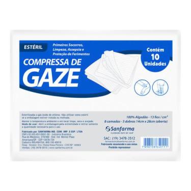 Imagem de Compressa De Gaze Estéril Texmed 13 Fios 50 Envelopes