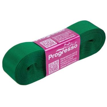 Imagem de Fita Gorgurão Progresso 22mm nº5 - 10m Cor 217 Verde Bandeira - 01 uni