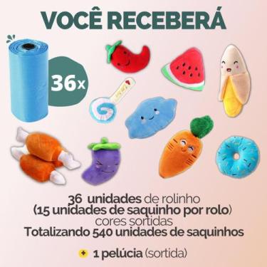 Imagem de Cata Caca Saquinho Saco Pet Refil Higiênico Para Cães Gatos Passeio - 