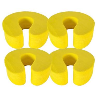 Imagem de Kit 4 Suporte Para Porta Salva Dedos Pancada Vento Protege Crianças e 