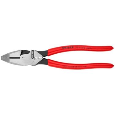 Imagem de Knipex Alicate de linha de alavancagem ultra-alta de 24 cm com extrator de fita de peixe e crimpador 09 11 240