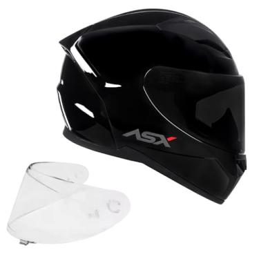 Imagem de Kit Capacete Masculino Feminino Asx City Preto Moto Viseira Fume (62)