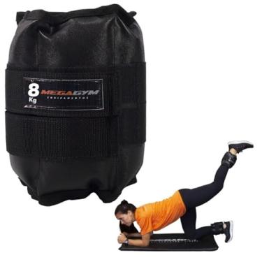 Imagem de Caneleira De Peso 08kg Em Nylon Para Treino Funcional E Musculação Tornozeleiras