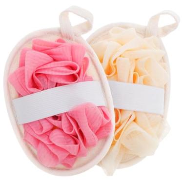 Imagem de Baluue Esfoliante De Banho Com Bucha Vegetal 2 Peças Esponja Toalha De Bucha Vegetal Viagem Uso Doméstico Limpeza Esfoliante