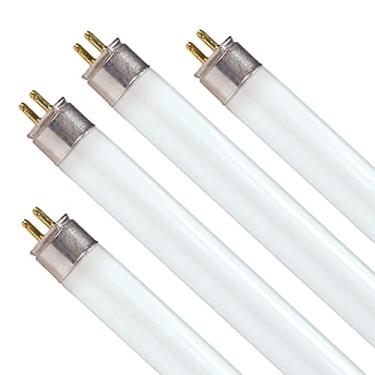 Imagem de Dysmio Lâmpada de tubo F8T5 de 8 watts, 30,5 cm, 4000 K, 380 lúmens, mini base bipina sob o armário, luz fluorescente T5, luz branca fria, pacote com 4