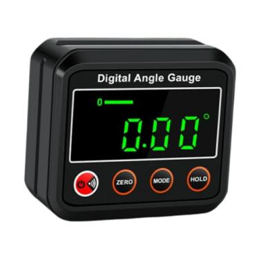 Imagem de IEUDNS Medidor de ângulo digital, caixa de nível de cubo, resistente, alto desempenho, localizadores de ângulo, transferidor de ângulo para carpintaria, com Luz de Fundo de Bipe