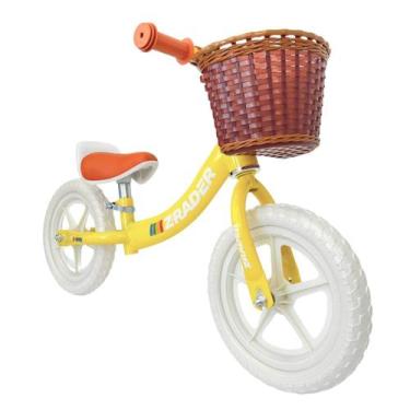 Imagem de Bicicleta de Equilíbrio Infantil Feminina Balance Bike Zrader, Amarelo