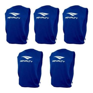 Imagem de Kit 05 Colete Penalty Adulto Futebol De Treino Esportivo, Royal, Único