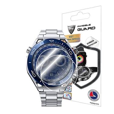 Imagem de IPG Protetor de tela de hidrogel HUAWEI Watch Ultimate Smartwatch (2 unidades) Película transparente HD invisível antiarranhões - suave/autorreparação/bolha para o máximo