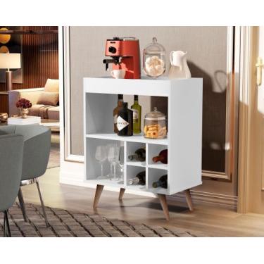 Imagem de Buffet Aparador Encanto Cantinho do Café Adega com pés estilo retrô - 