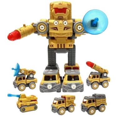 Imagem de Transforme Robôs 5 Em 1 Desmonte Veículos De Brinquedo - BIDAL TOYS