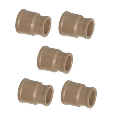 Imagem de Kit 5 Luvas Soldavel Redução Curta Pvc 25x20mm - FORTLEV