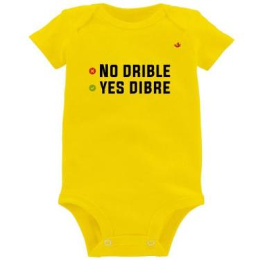 Imagem de Body Bebê No drible, yes dibre - Foca na Moda, Amarelo, GG