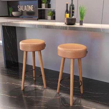 Imagem de Bancos Estofado Novo Horizonte Amarula - Mais de Casa