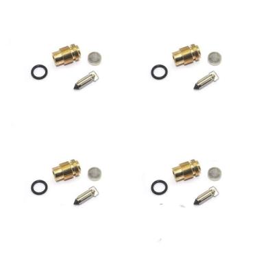 Imagem de Kit de reparo de carburador de motocicleta para peças de junta de agulha flutuante XJ600 XJ 600 H XJ600H 3KM XJ600N XJ600H 51J (4 conjuntos de assento de agulha)