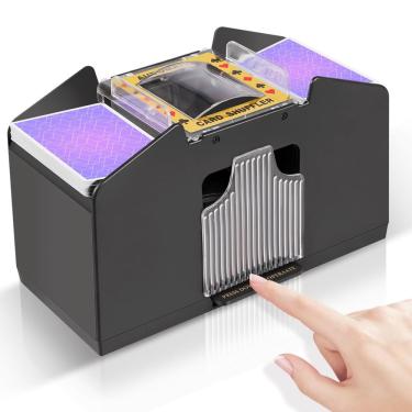 Imagem de Card Shuffler feierya Automatic de 4 decks operado por bateria
