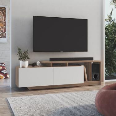 Imagem de Rack Linea com 2 Portas e Nichos para Televisor 50 Polegadas