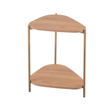 Imagem de Mesa Lateral Orgânica Complementos Hanover e Dourada 44 cm