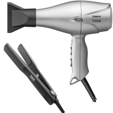 Imagem de Kit taiff - secador de cabelo profissional taiff unique 3100W 220V + prancha ceramica 180ºC bv