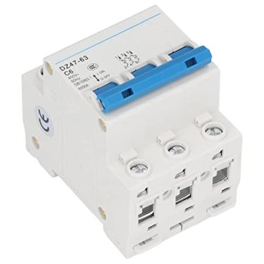 Imagem de Disjuntor de 3p PA66 Din Rail Mount Miniature Disjuntor 6a 400V Com Material Retardador de Chama para Proteção de Iluminação