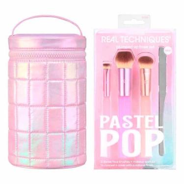 Imagem de Real Techniques Pastel Pop Kit - 3 Pincéis para o Rosto + 1 Espátula d