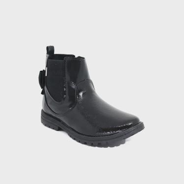 Imagem de Bota Infaltil Kidy Fashion Baby Cano Baixo Envernizada - Preta