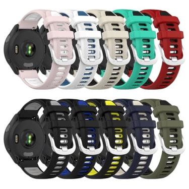 Imagem de Pulseira para Garmin Forerunner 265, pulseira de silicone de liberação rápida de 22 mm para Garmin Forerunner 255/Venu 3/Venu 2/Vivoactive 4 (sem rastreador)