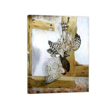 Imagem de Arte de parede de pinturas famosas para sala de estar - Reprodução de imagem clássica - impressão em tela - gaviões de parrogãos - pôster pronto para pendurar tela embrulhada 20 x 25 cm 8 x 10 pol