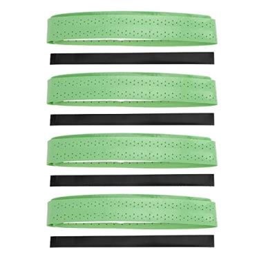 Imagem de Badminton Handle Tenis Tennis Racket Fita de agarramento Antislip Breathable Overgrips para entusiastas de esportes Homens Mulheres crianças Material de borracha de borracha 4pcs