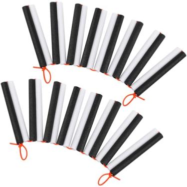 Imagem de Vinsot Pacote com 2 bandas elásticas para treinamento de salto alto barra elástica elástica para treino barra de ginástica dobrável, branco e preto