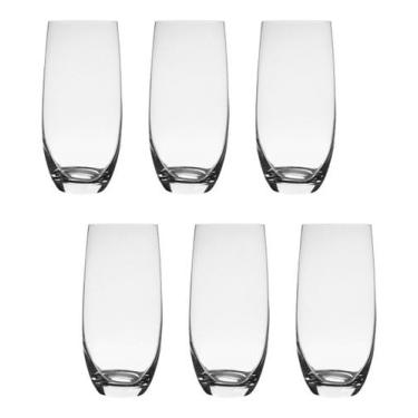 Imagem de 6 Copos De Cristal Para Água 350ml Linha Club Bohemia Crystal
