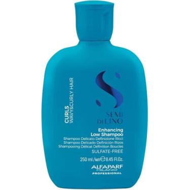 Imagem de Shampoo Alfaparf Semi di Lino Curls 250ml hidrata nutre reduz o frizz 