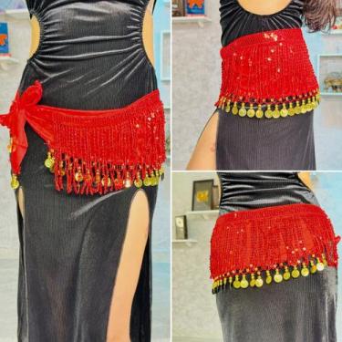 Imagem de Lenço de Quadril Paetês Dança do Ventre/Cigana LQL114 - Atelier Patríc